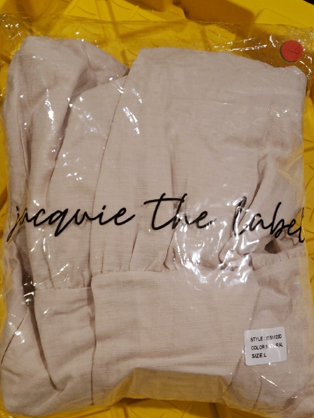 NWT Jacquie The Label Cotton Cream Tiered Midi Dress with Square Neck - Picture 5 of 5